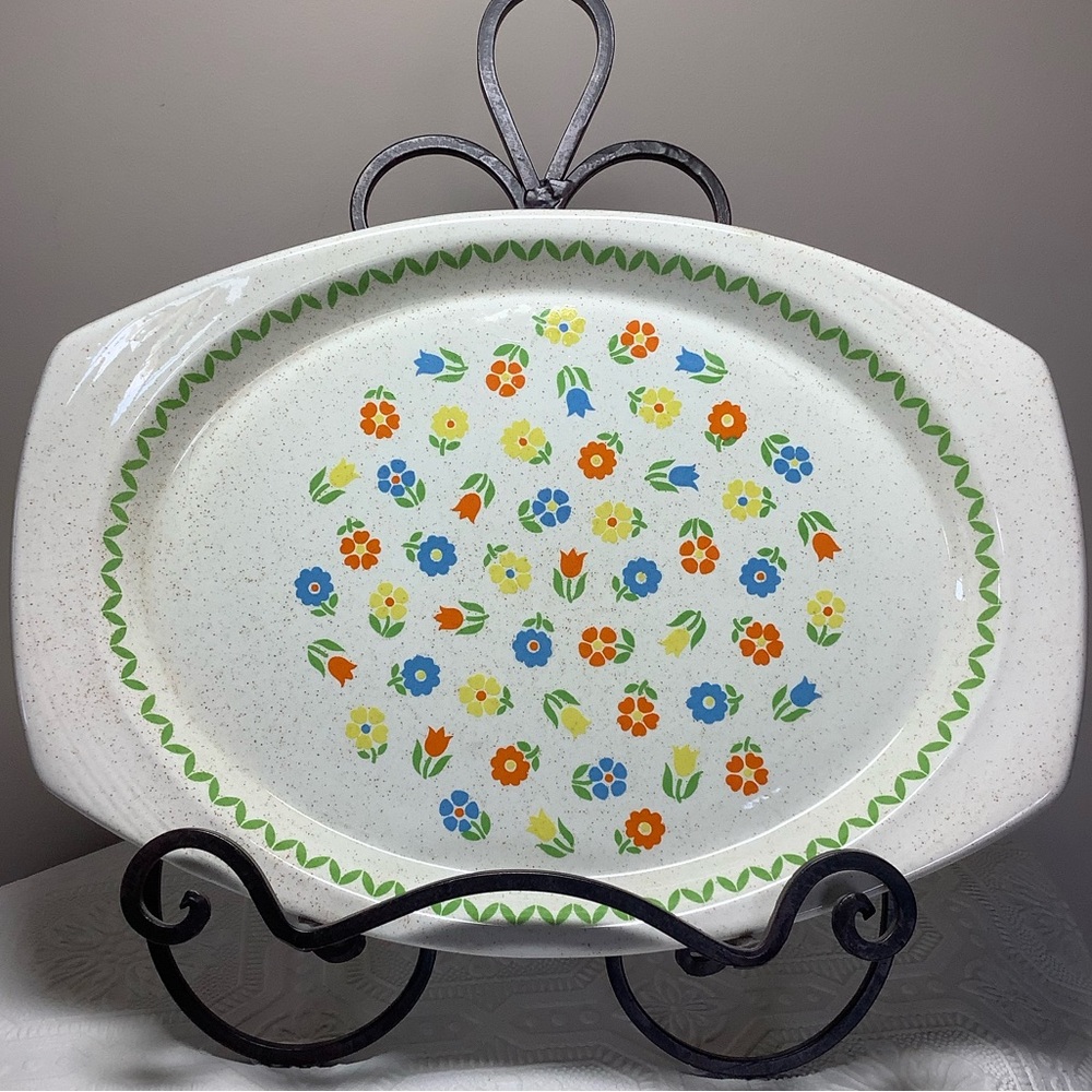 VINTAGE | Brendan Erin Stone “Irish Spring” Serving Plate